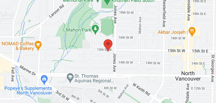 map of 417 W 15TH STREET
